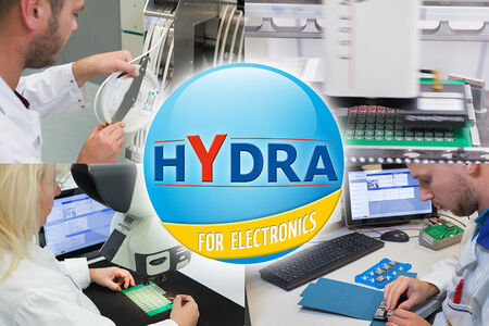 Die Branchenlösung HYDRA for Electronics berücksichtig alle wichtigen Herausforderungen der Elektronikfertigung vom Materialhandling über die Fertigungsverfahren bis hin zur Qualitätskontrolle. 