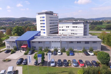 Die Hauptgeschäftsstelle der MPDV Mikrolab GmbH in Mosbach-Diedesheim.