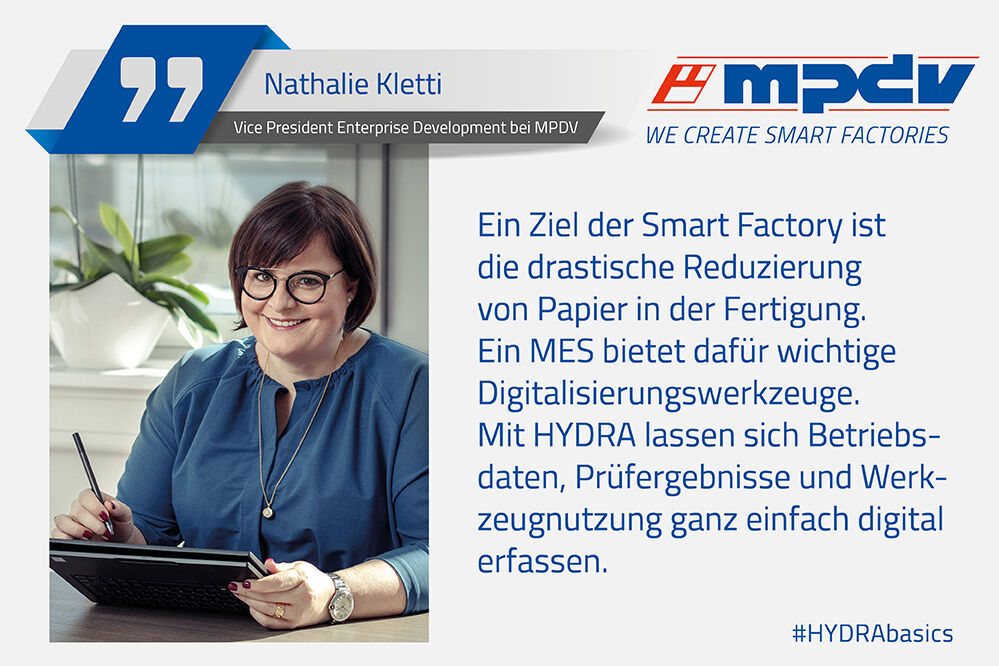 Expert statement of Nathalie Kletti, Vice President Enterprise Development at MPDV