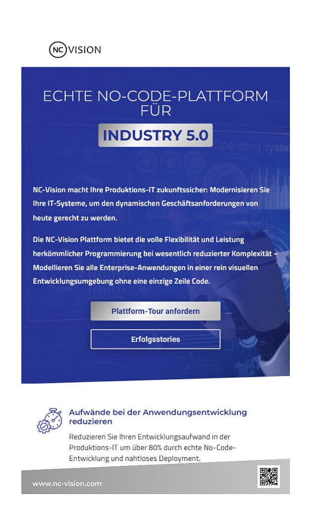 mApp | NC-Vision | True No-Code Platform for all Production Applications