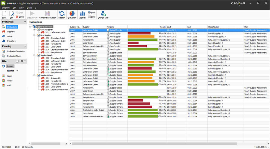 mApp | CAQ AG | SRM.Net Supplier Management